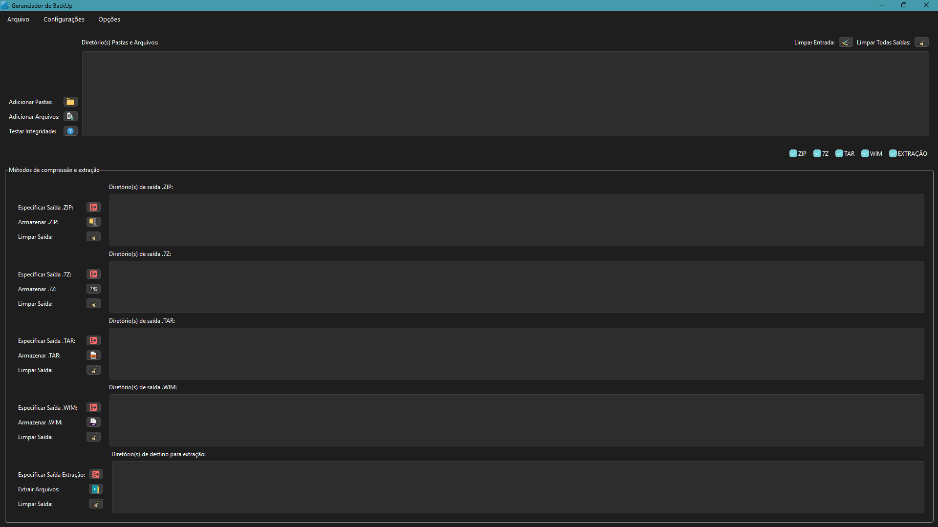 COMPRESSION MANAGER • Captura de Tela 1 - COMPRESSION MANAGER