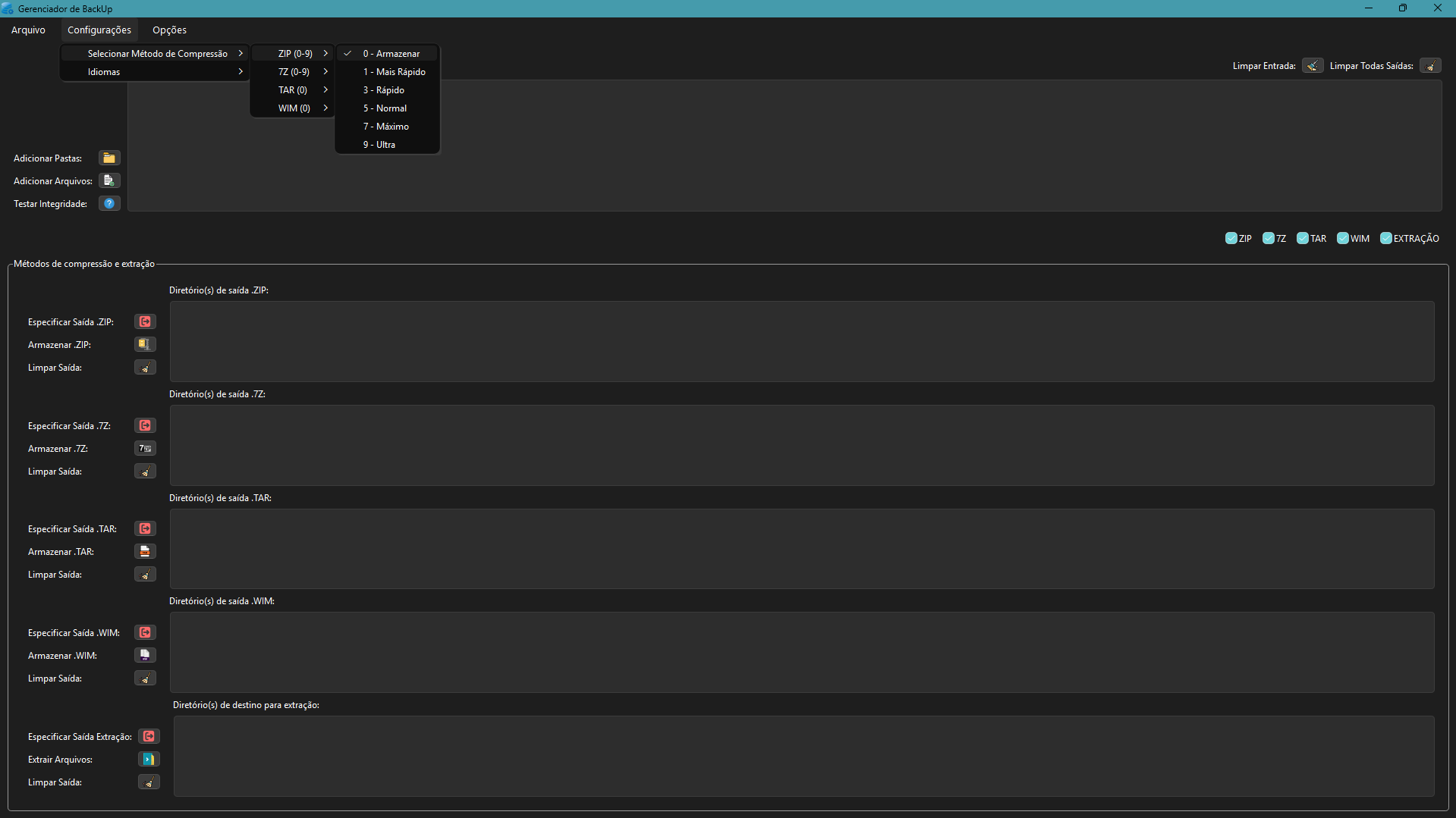 COMPRESSION MANAGER • Captura de Tela 3 - COMPRESSION MANAGER
