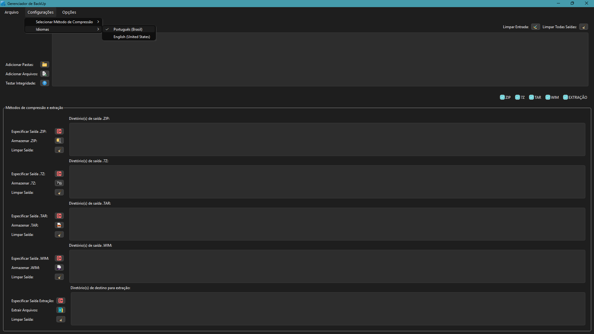 COMPRESSION MANAGER • Captura de Tela 4 - COMPRESSION MANAGER